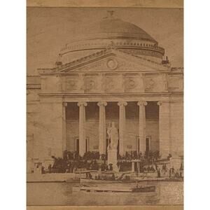 Antique Stereoscope Stereograph Real Photo Sepia Tone 1st Fine Arts Building GUC